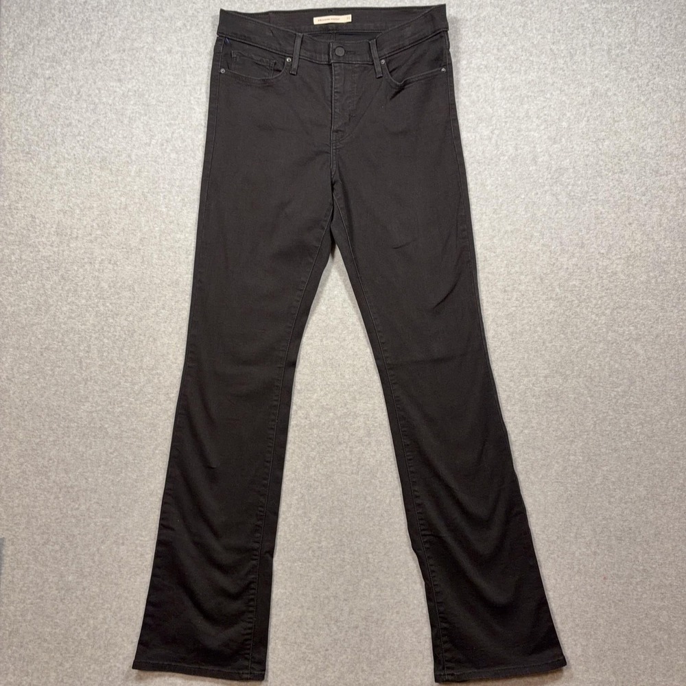 Levi's 315 Shaping Bootcut Jeans Womens 31x34 Black Mid Rise Stretch Denim